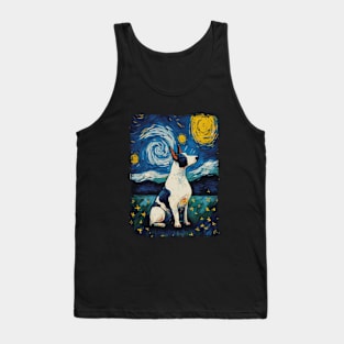 Bull Terrier Starry Night Tank Top